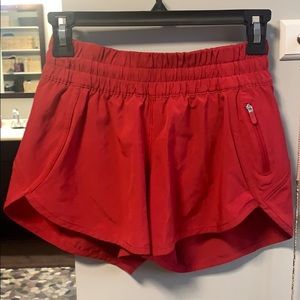Dark Red Lululemon Shorts